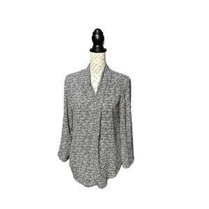 Massimo Black and White Blouse Size Small